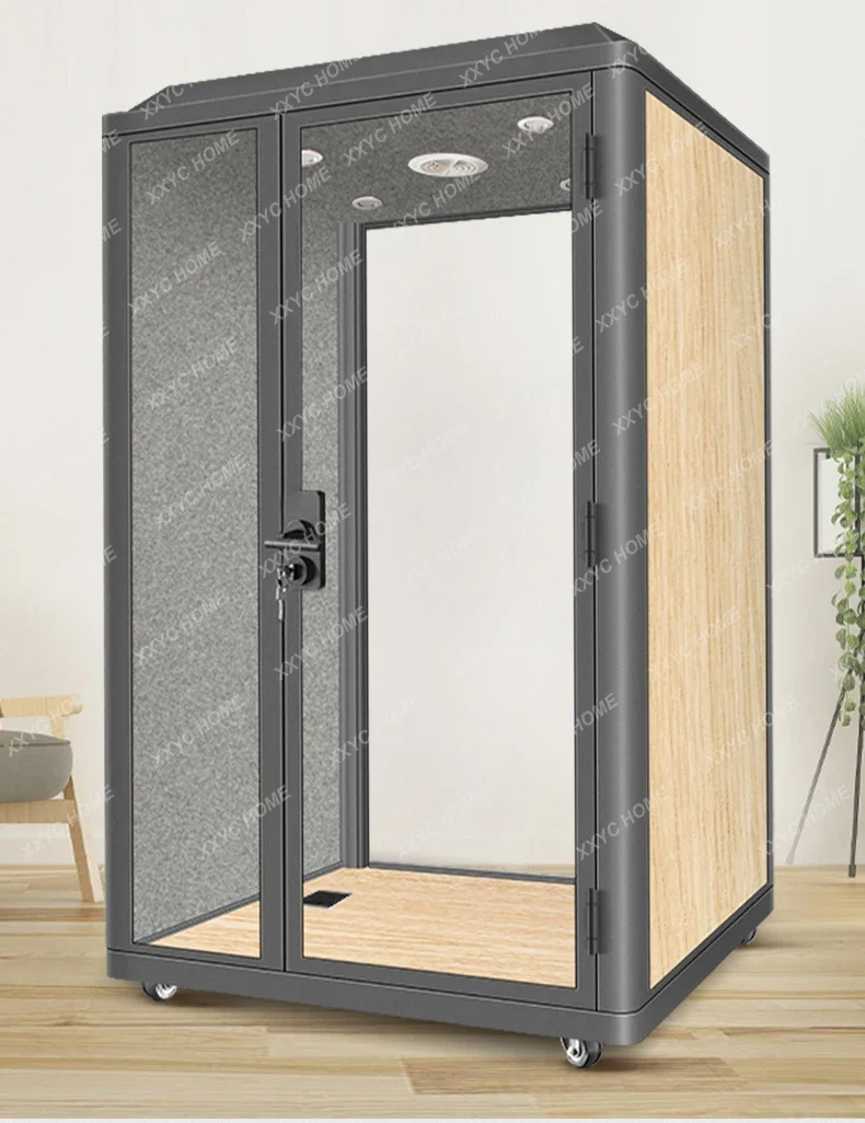 Recording room soundproof mobile phone booth, silent phone booth, warehouse, karaoke room, detachable