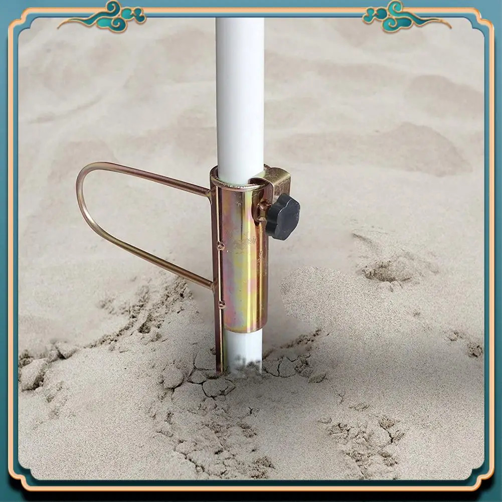 

Latest Beach Umbrella Fixing Ground Nail Anchor Bracket Beach Tent Fixing Holders Sand Anchor Camping Tent Accessories