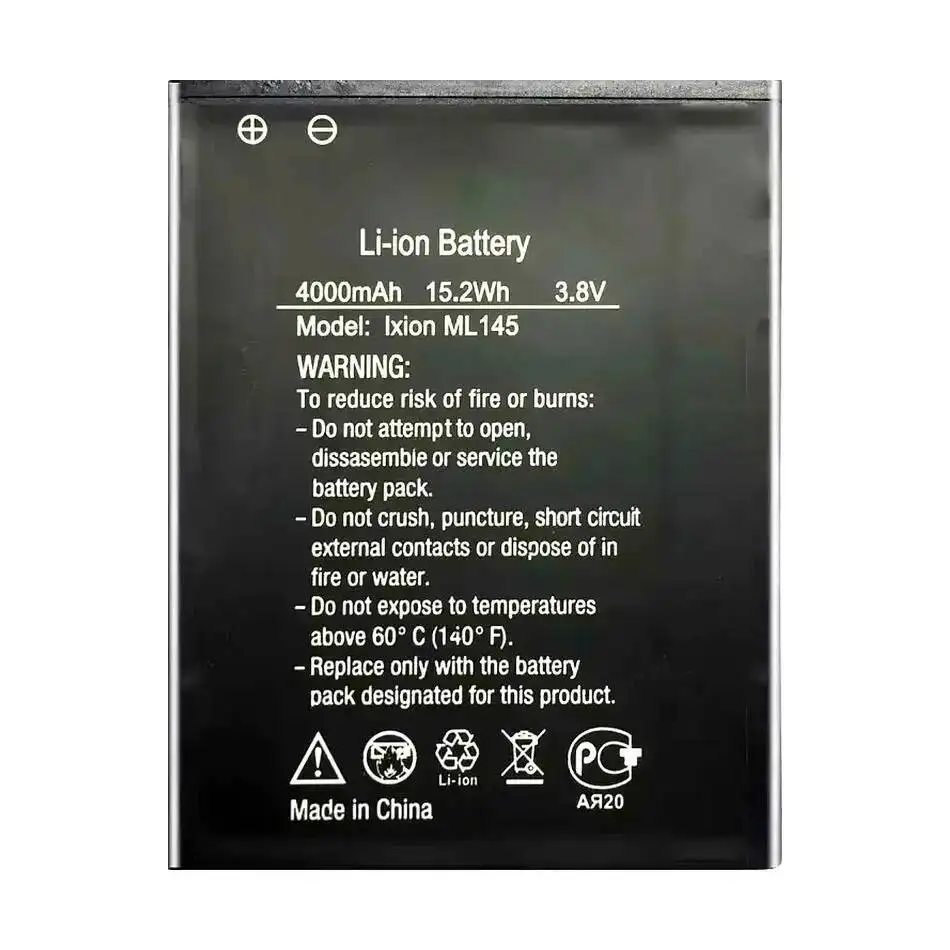 شحن سريع بطارية الهاتف المحمول 4000 مللي أمبير لـ Dexp Ixion ML145 Snatch SE