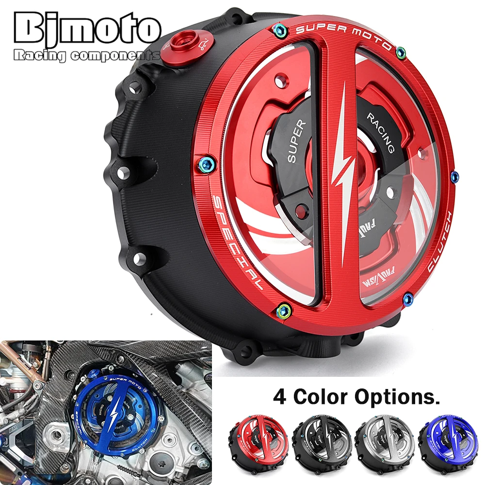 S1000 R RR XR CNC Engine Racing Clear Clutch Cover For BMW S1000RR M1000RR S1000R S1000XR S 1000 RR