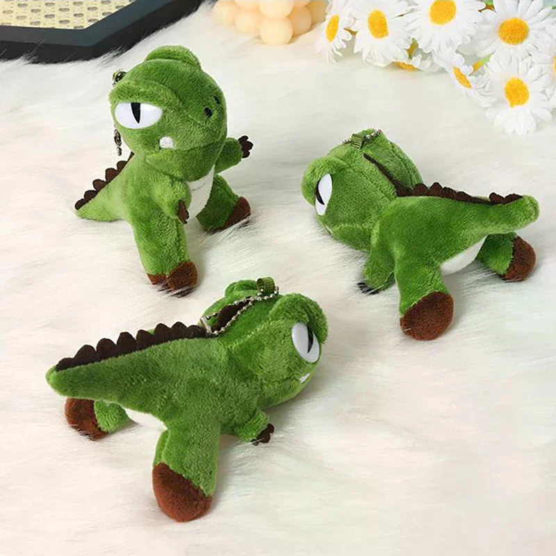 1 pezzo di peluche dinosauro zaino ciondolo tirannosauro Rex portachiavi bambola carino borsa da scuola fascino peluche animale domestico