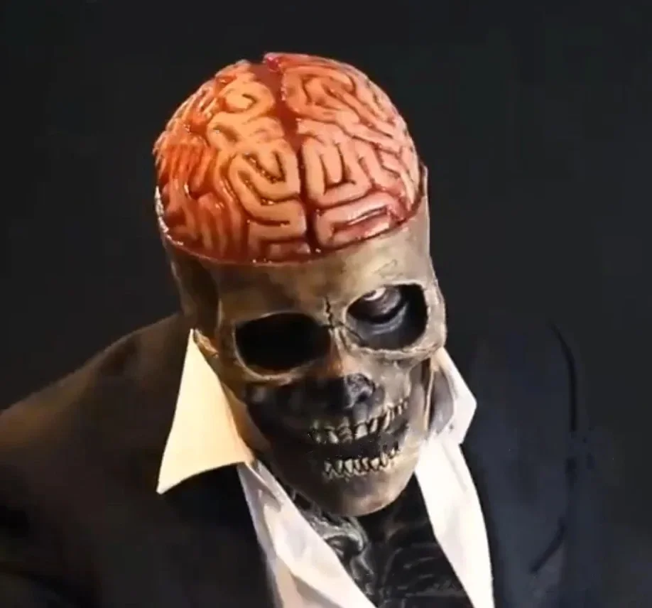 Halloween Latex Mask Skull Mask Horror Decoration Full Head Helmet Movable Jaw Masque Gifts Party Costume Exorcist scary mask