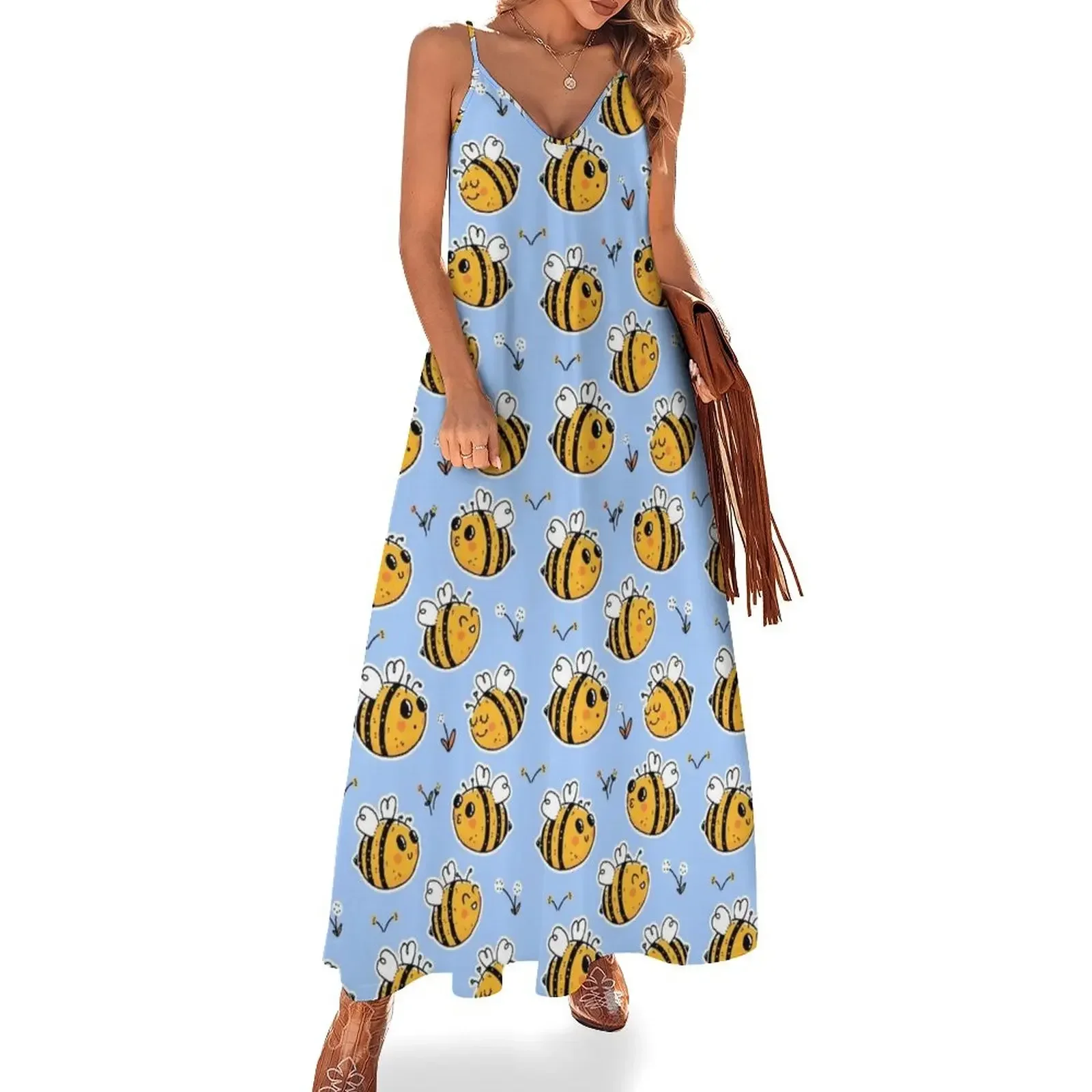 

Busy Bees Sleeveless Dress Woman dresses summer dress woman 2024 Dress