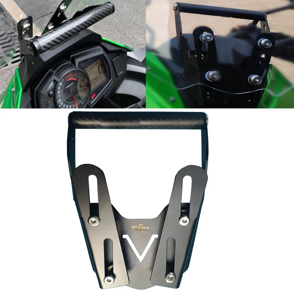 

Motorcycle Accessories Modified Navigation Holder Windshield Windscreen BracketFit For KAWASAKI VERSYS X300 X-300