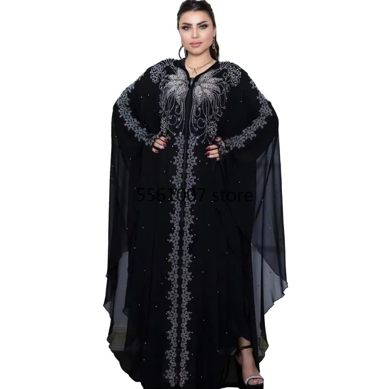 Ramadan Abaya Dubai Kaftan Muslim Hijab Dress African Evening Dresses for Women Islam Clothing Caftan Kimono Robe Djellaba Femme