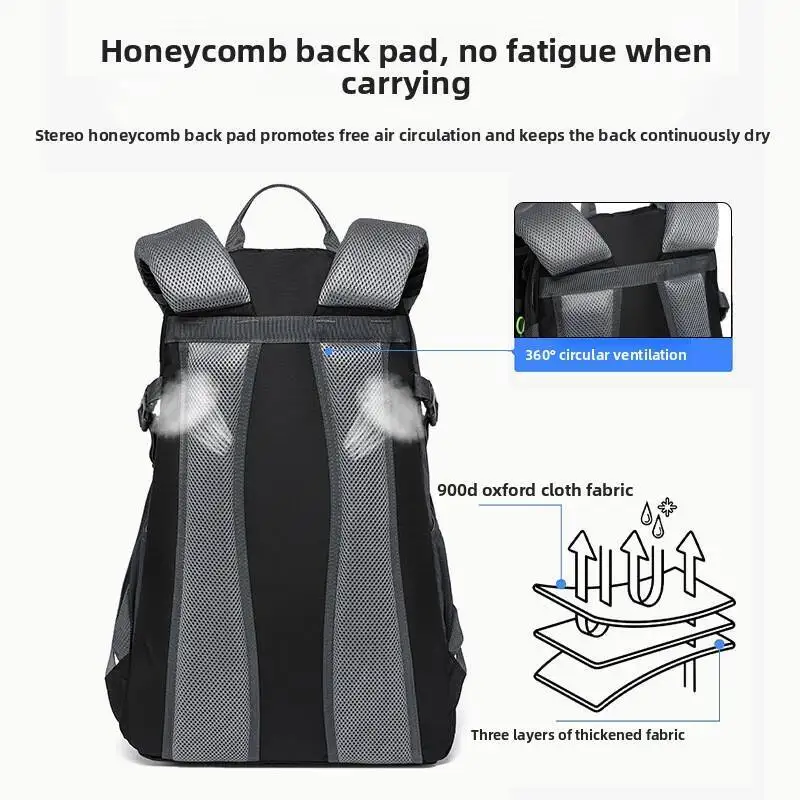 New 40L Outdoor Hiking Backpack, Large Capacity, Water-resistant, Backpack Casual Backpack Trekking And Travel, Gift Item Men's