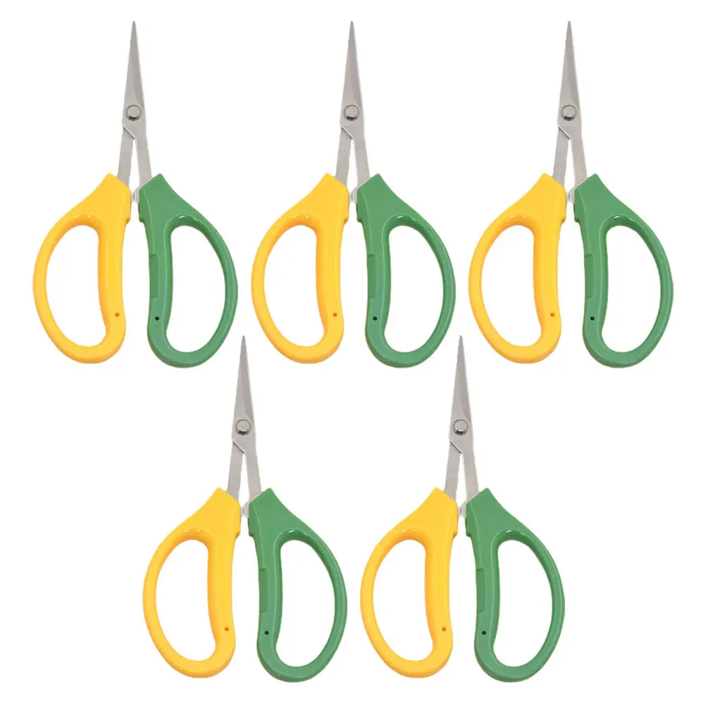 Cesoie da potatura da giardino da 5 pezzi Trimmer per piante leggeri in acciaio inossidabile Manico ergonomico per fiori da taglio di rami di albero