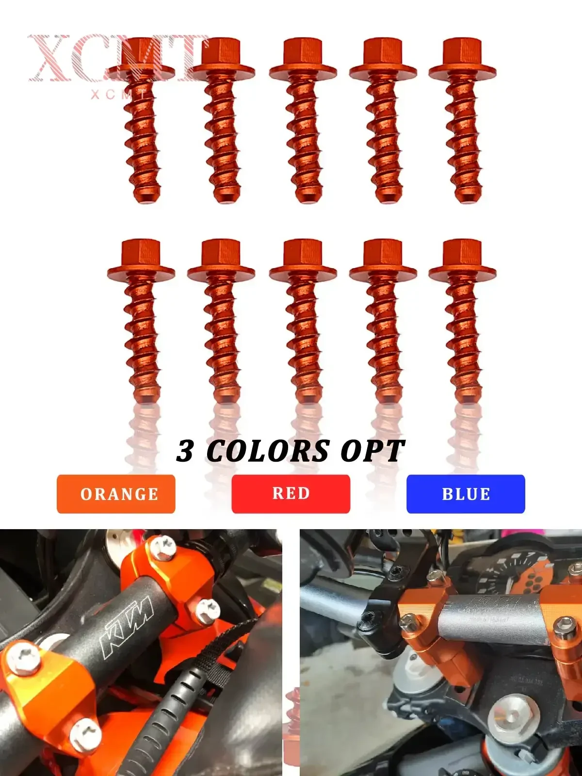 

10Pcs CNC Aluminum Self Tapping Screw Bolts Kit For Husqvarna FE TE FC TC FX TX For KTM EXC EXCF XC XCF XCW SX SXF 2004-2022