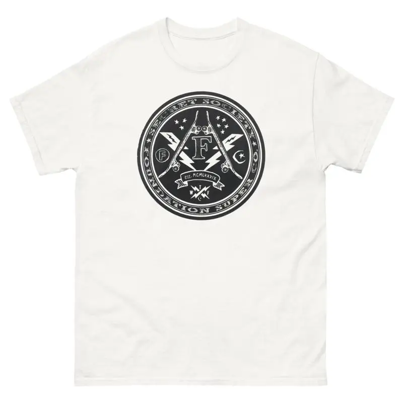 

Foundation Skate Secret Society Винтаж Ретро 9Ps Скейтбординг Футболка Дизайн