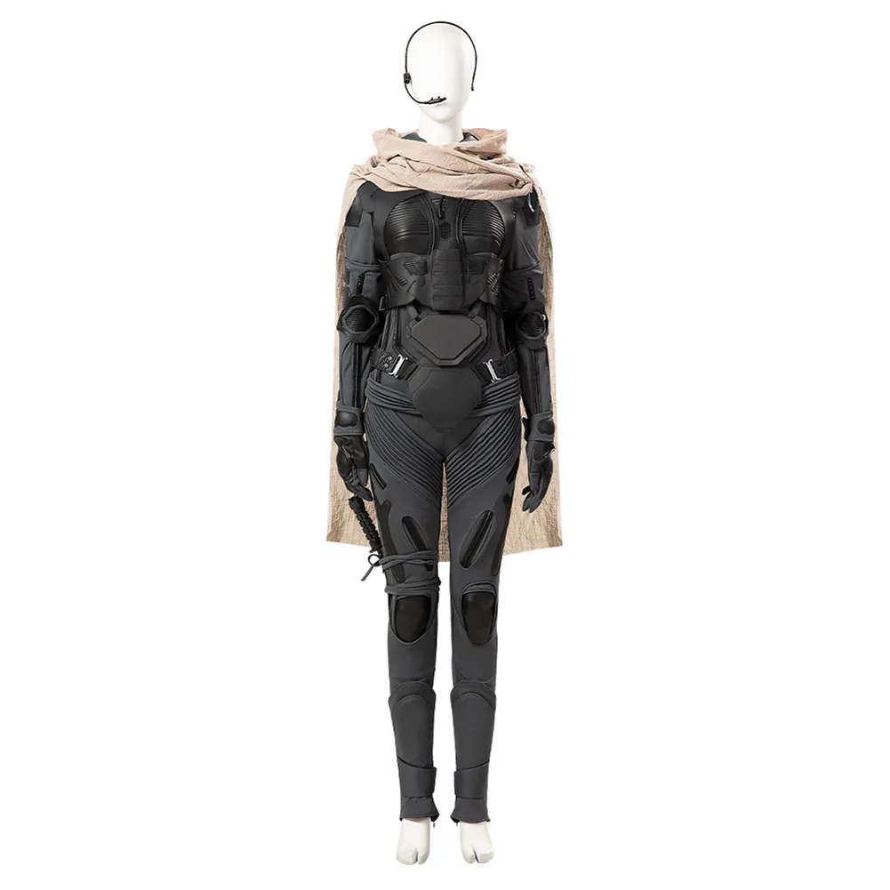 Chani Cosplay Fantasy mantello Costume 2024 Movie Dune 2 Roleplay abiti da donna tuta guanti Set abiti da festa di Halloween femminili