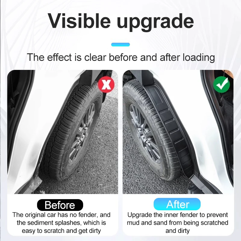 واقيات سبلاش لمازدا CX 6e 2025 ملحقات EZ 60 EZ60 J90K 2025-2027 واقيات الطين الداخلية للسيارة مصدات العجلات واقيات الطين