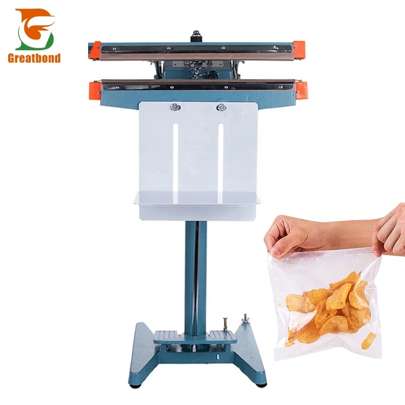 350mm Wholesale Price Foot Switch Sealer Household Single-side PP PVC Tea Coffee Food Craft Paper Plastic Bag Sealing Machine