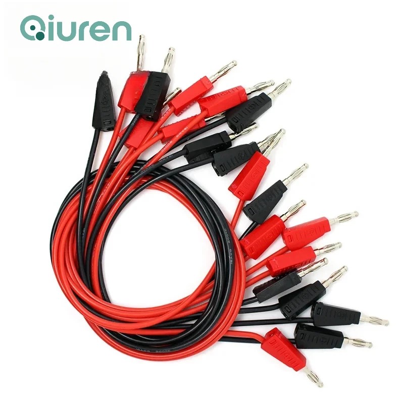 10PCS TL090 4mm banana plug 16AWG test leads stackable testing cable