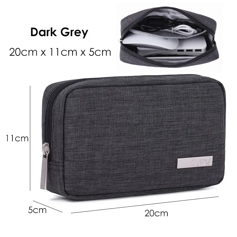 Travel Closet Organizer Case for Headphones Storage Bags Digital Portable Zipper Accessories Charger Data Cable USB Pouch