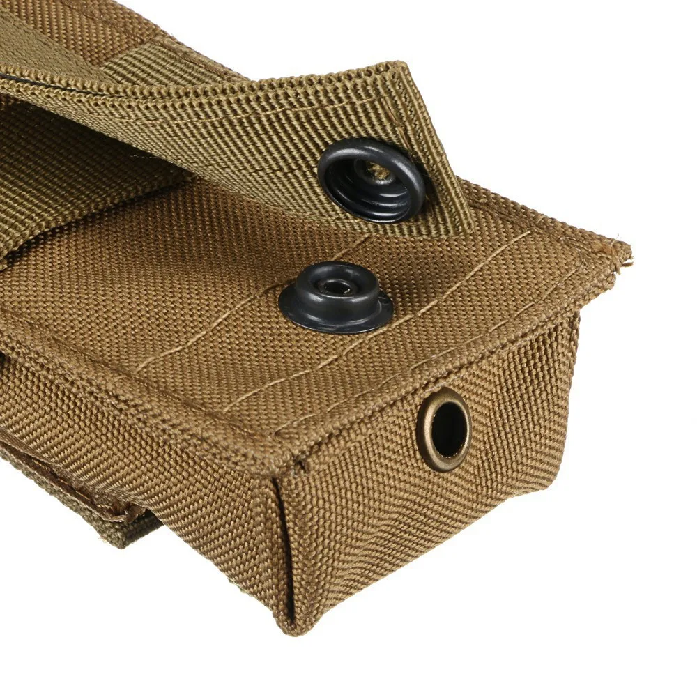 Portacargador MOLLE doble para pistola con funda linterna y cuchillo - imagen 4