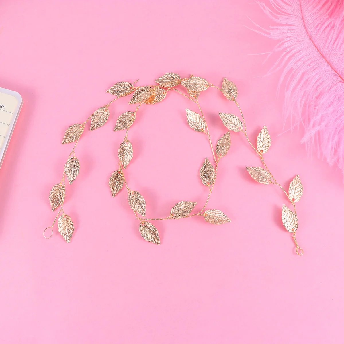 

2Pcs Elegant Gold Silver Leaf Hair Hoop Bridal Headwrap for Wedding Evening Party Prom Headband Accessory