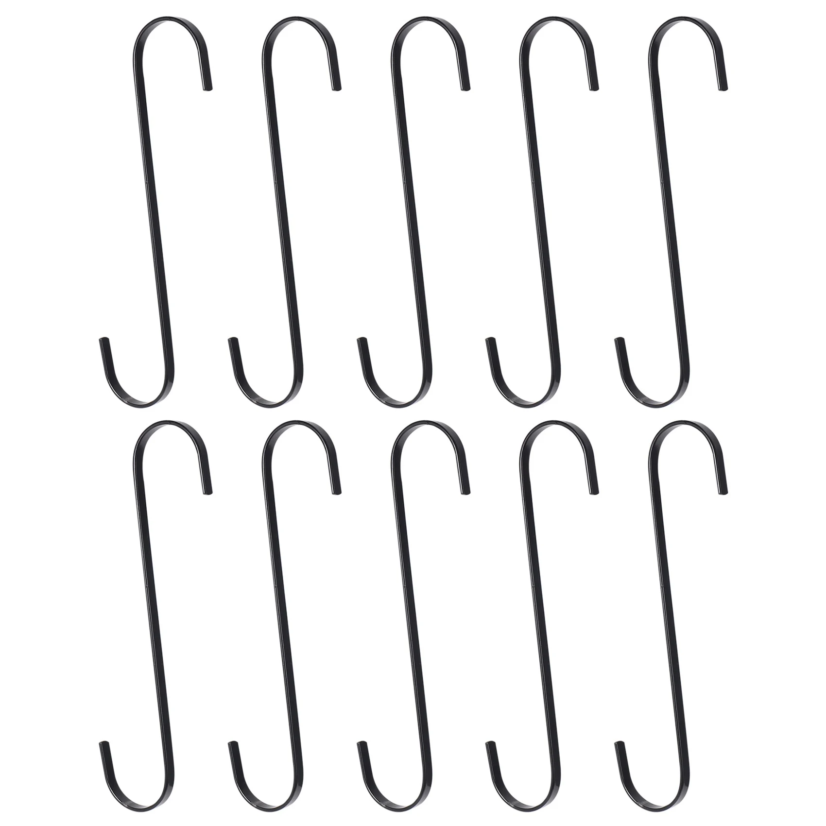

FAAJ-10 Pack Очень большие 10-дюймовые длинные S-образные крючки для подвешивания растений, корзины, ветки деревьев, шкафа, сада, саглы, внутреннего и наружного использования