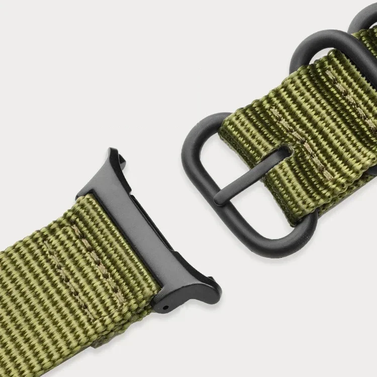 حزام نايلون سريع التركيب لساعة سامسونج جالاكسي 7 الترا 47 ملم سوار رياضي لساعة جالاكسي الترا 47 ملم موصل معدني معصمه