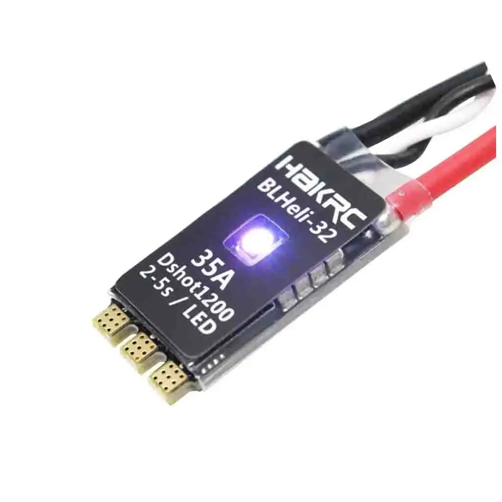 HAKRC 35A BLHeli_32 Dshot1200 2-5S LIPO Brushless ESC Built-in LED for RC FPV Racing Drone  Accessories RC