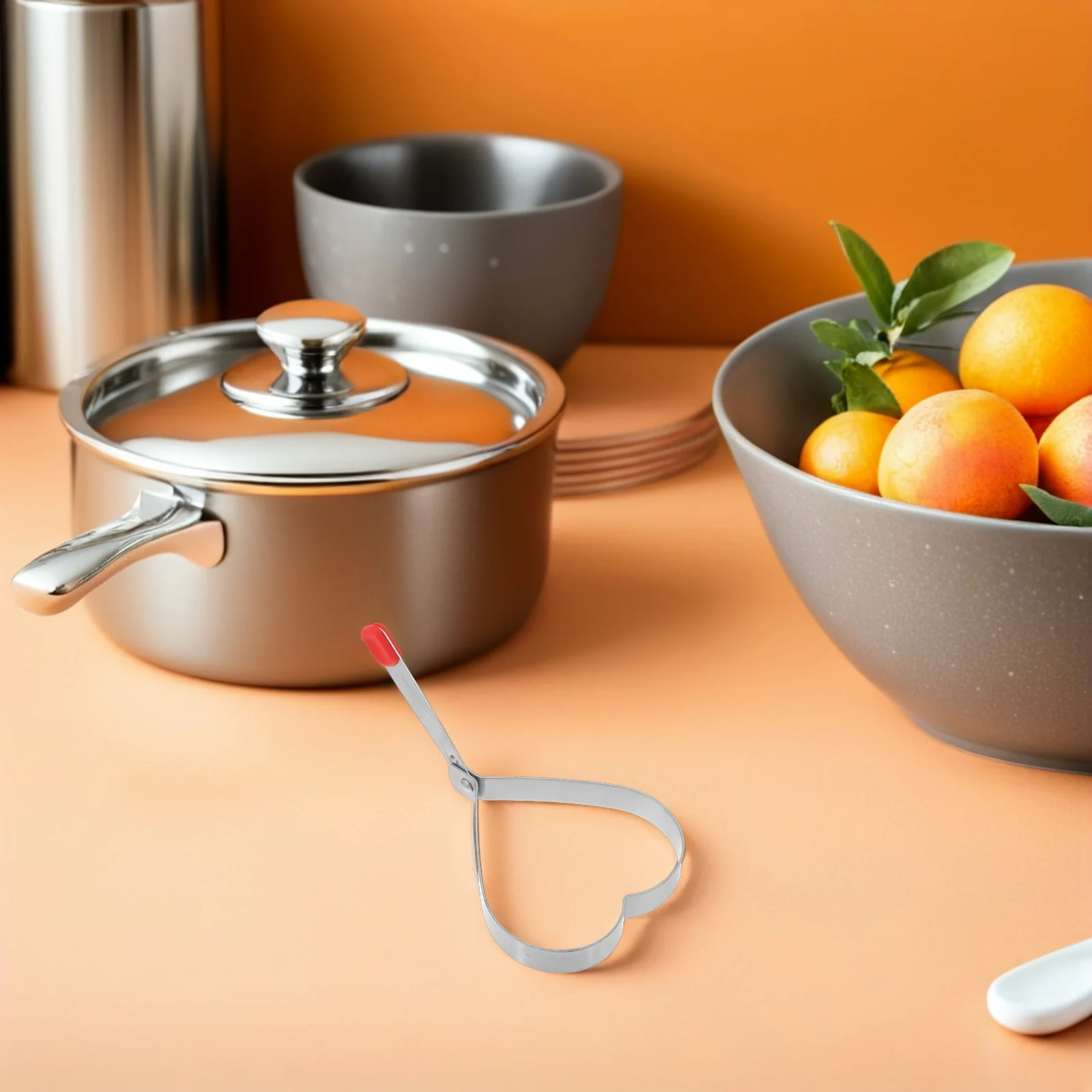 

6Pcs Heart Pancake Mold Stainless Steel Egg Cooking Rings Non Stick Fried Egg Moulds for Griddle Omelet Cooking