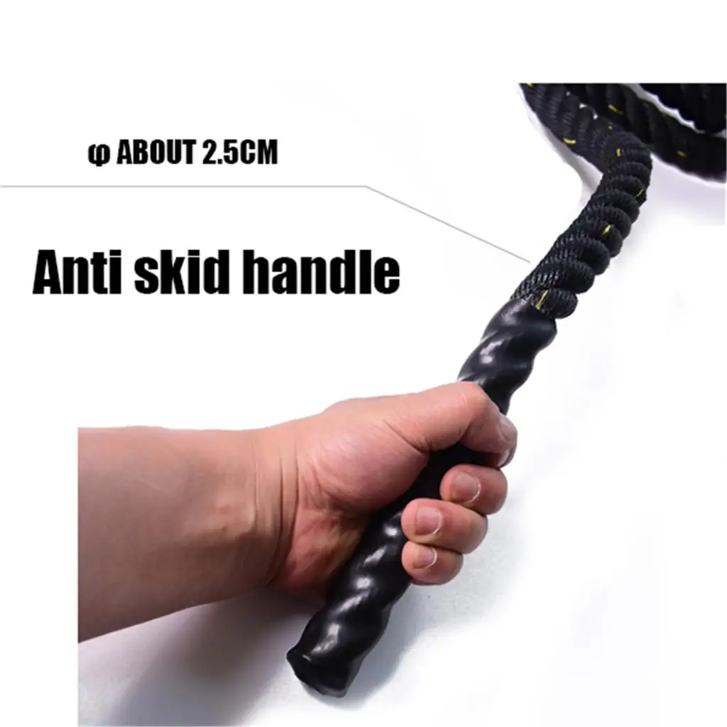 9ft Heavy Jump Rope Strength Building Rope Fitness Equipment for Indoor Outdoor Body Exercise
