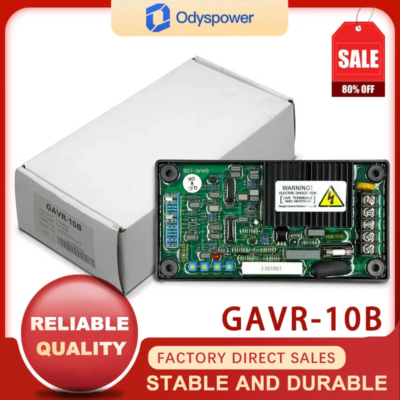 GAVR-10A/B Automatic Voltage Regulator, Brushless Generator Excitation Regulator AVR Replacement Spare Part for Genset