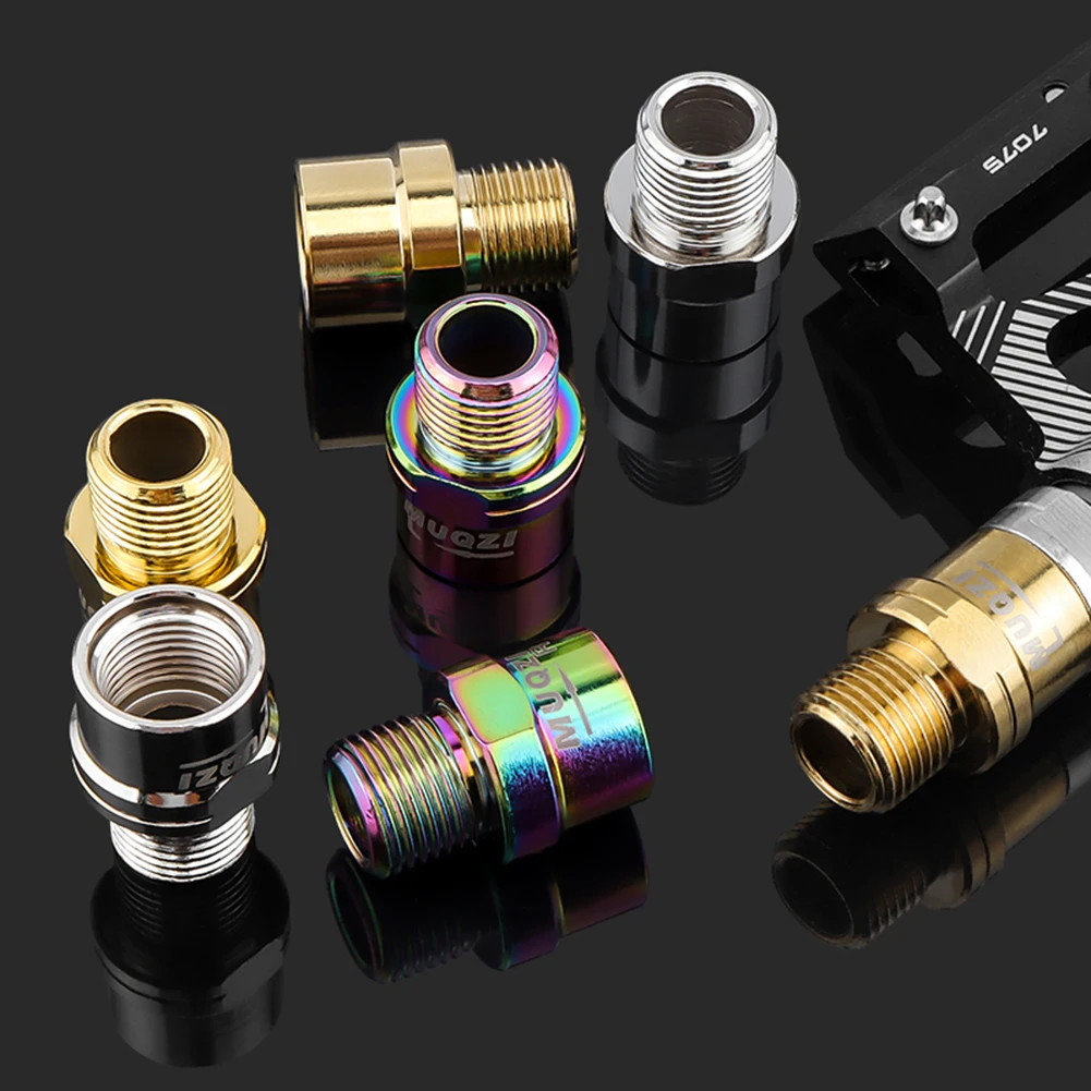 MUQZI Bike Pedal Axle Extender Wear Resistant Bike Pedals Adapters Spacers Anti Corrosion Left Right Signs Cycling Accessories
