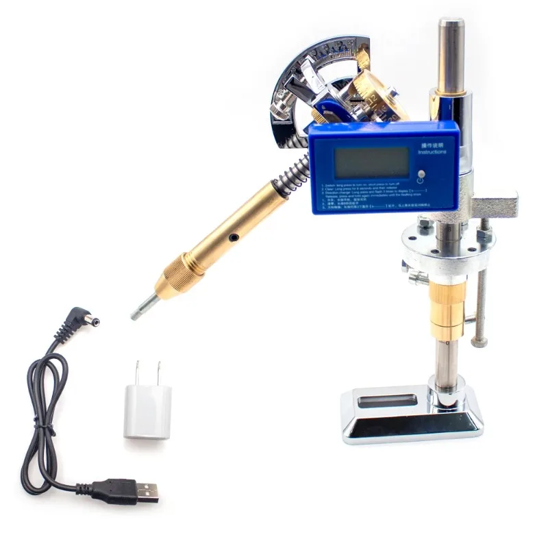 High-Precision Angle Digital Display Gemstone Grinding Machine Manipulator Gem Faceting Machine Handle 32/64/72/80/96 Index Gear