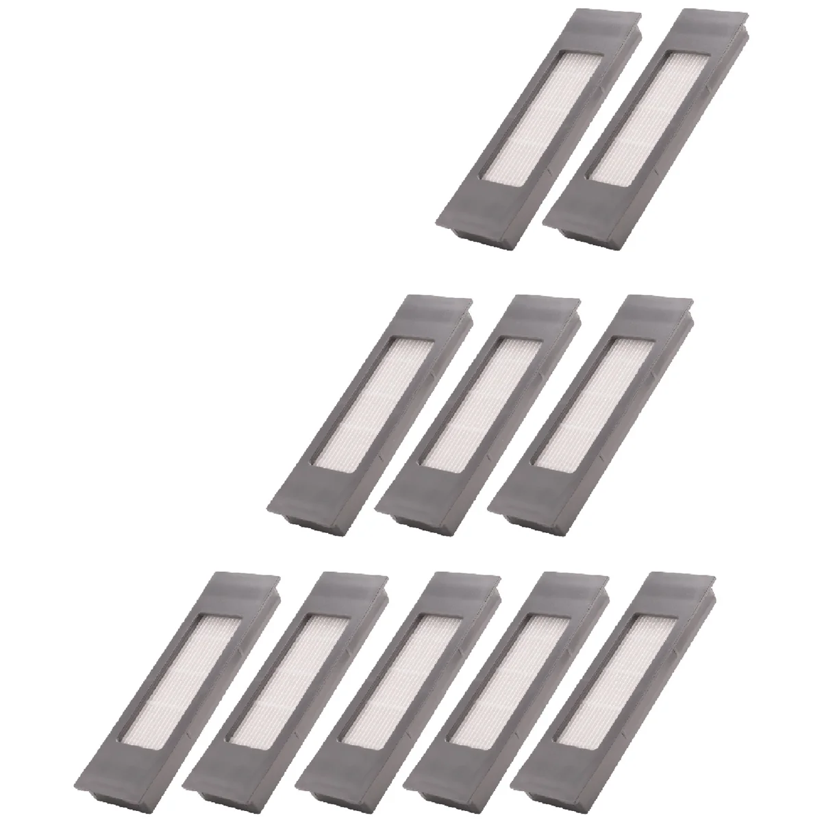 ملحقات روبوت الكنس 10 أزواج مناسبة لـ OZMO T5/N8/N5/T8/DV35/DJ65/T9 ملحقات روبوت الكنس فلتر HEPA القطن