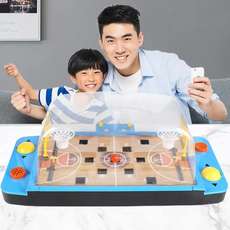 Table Basketball Game Toy Mini Board Game Kit Mini Tabletop Games With Smooth Edges For School Travel Party Team Building And