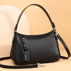 Designer Genuine Leather Tote Luxury Cowhide Crossbody Bag For Women High Capacity Handbags  Female Shoulder  Messenger Bags