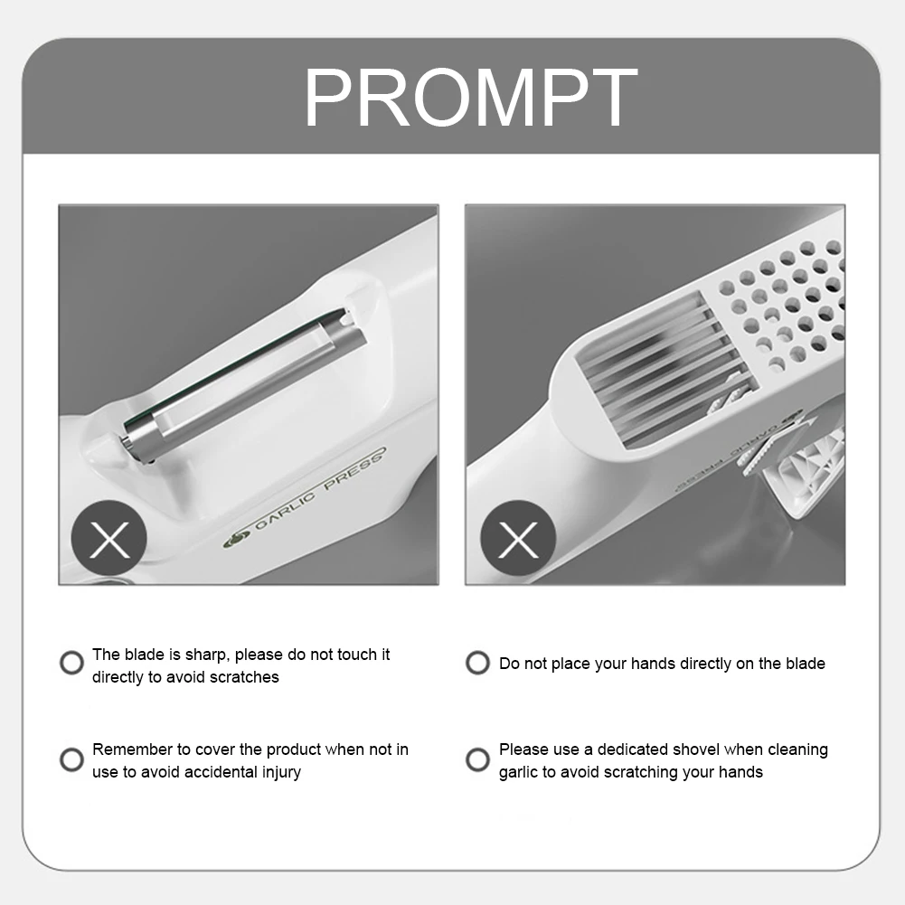 Multifuncional Manual Garlic Press Machine, Heavy Duty, Sturdy Chopper para casa e cozinha