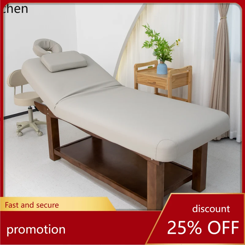 HT solid wood high-end beauty salon moxibustion beauty bed