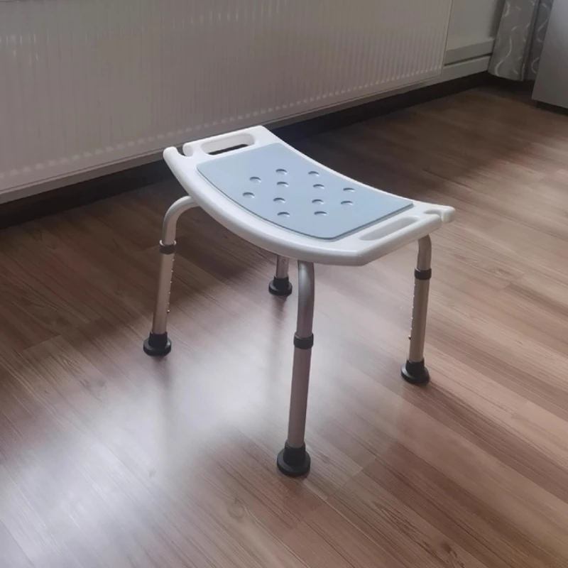

NonSlip Adjustable Foldable Shower Stool for Elderly Pregnant，Heavy Duty Bathroom Safety Seat with Backrest ，AntiFall Bath Chair