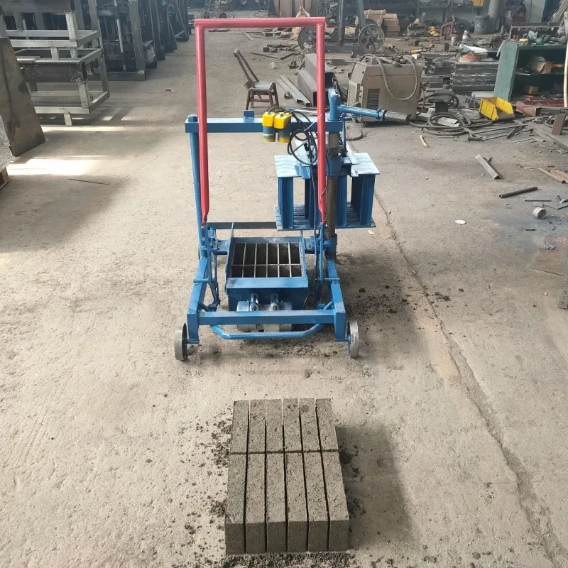 Small mobile fully automatic machine single-phase electric cement brick machine, cement brick machine brick making machine