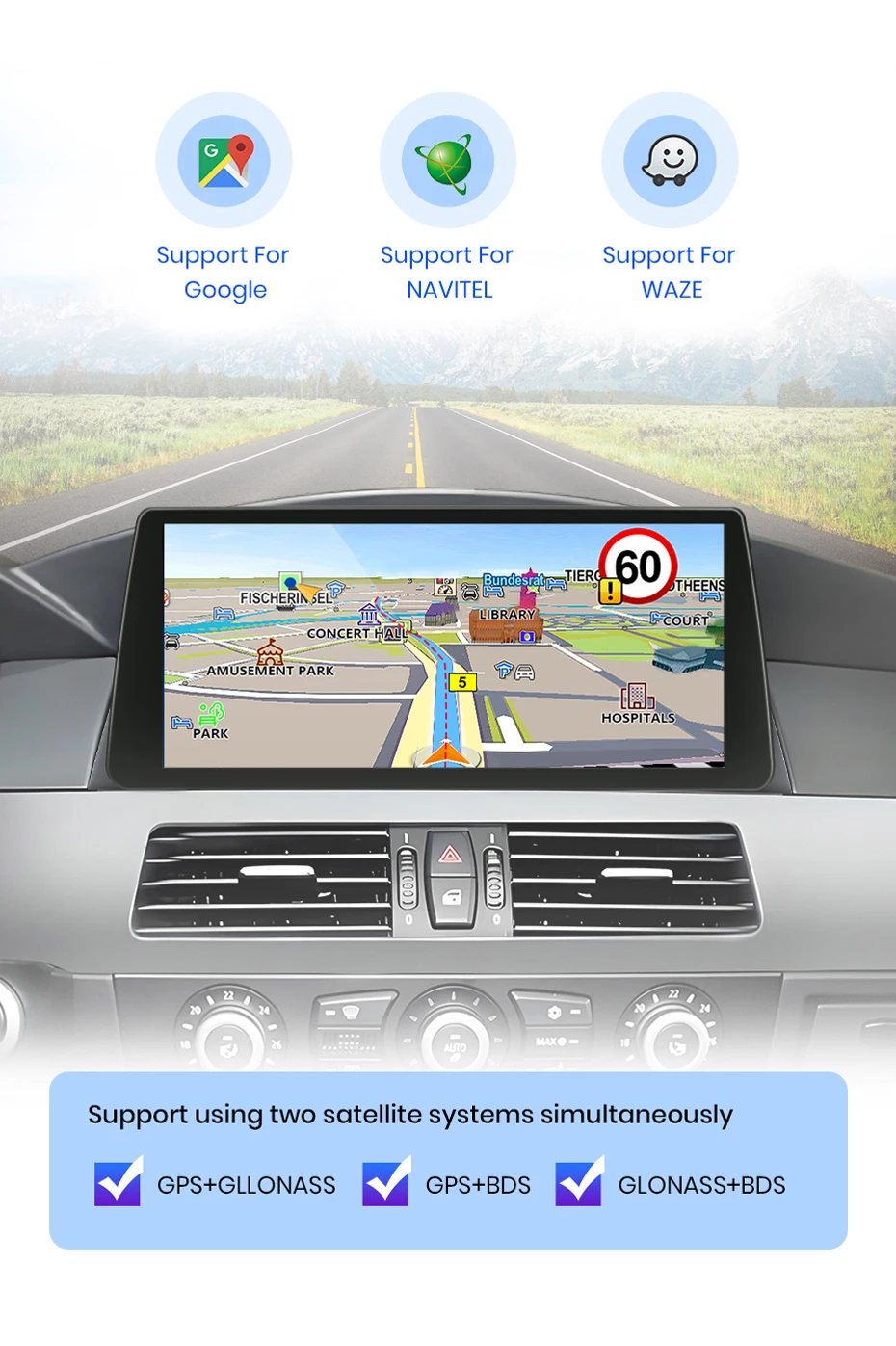 Junsun Drahtloses Carplay Android Auto Autoradio für BMW 5er E60 E61 3er E90 E91 4G WiFi GPS Intelligente Systeme Stereo – Detail 13