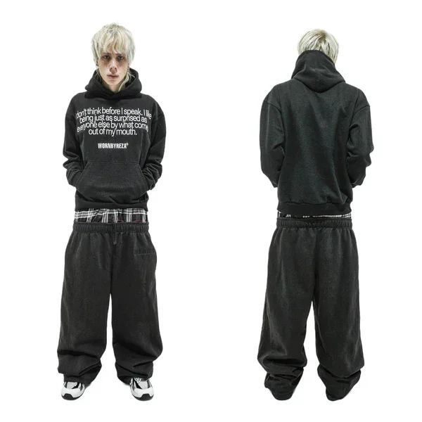 

Готическая лоскутная уличная одежда, мужские модные бегуны в стиле хип-хоп, мужская одежда, повседневные широкие спортивные штаны, мешковатые мужские брюки, брюки