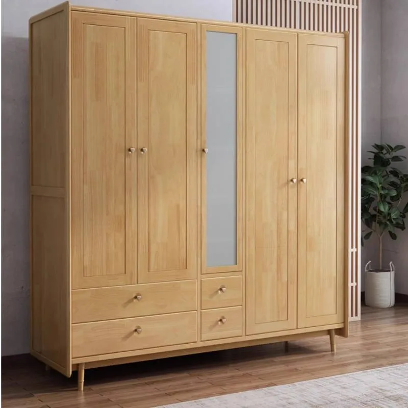 الشمال كبير الأصفر خزانة معلقة تصاميم الخشب رخيصة درج خزانة غرفة النوم تخزين الحديثة Kleiderschrank الأثاث للمنزل