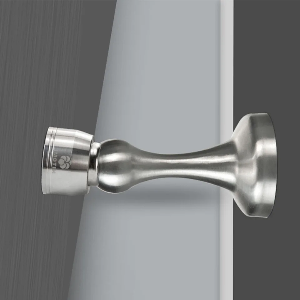 Magnetic Door Stop Stainless Steel Nail-free Door Stopper Door Catch Door Holder for Wall Protector