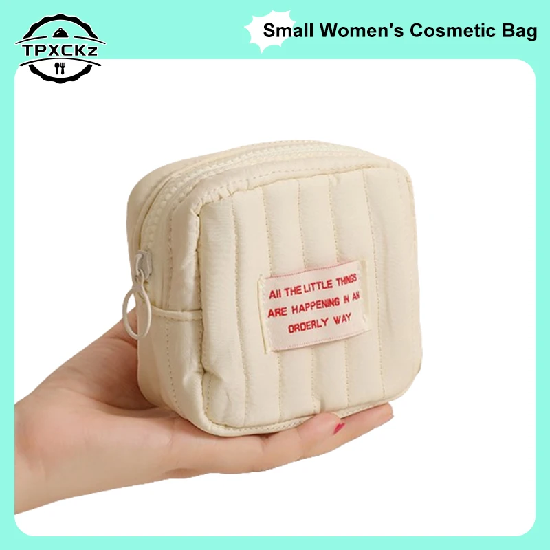 Small Women's Cosmetic Bag For Makeup Packing Cubes Travel Organizer Essentials Cable Chargers Pouch Storage Toilet Bags Ladies