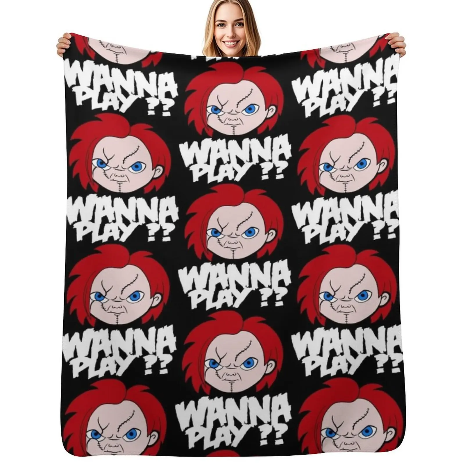 

wanna Play Throw Blanket warm for winter Blankets For Sofas Sofa bed plaid Blankets
