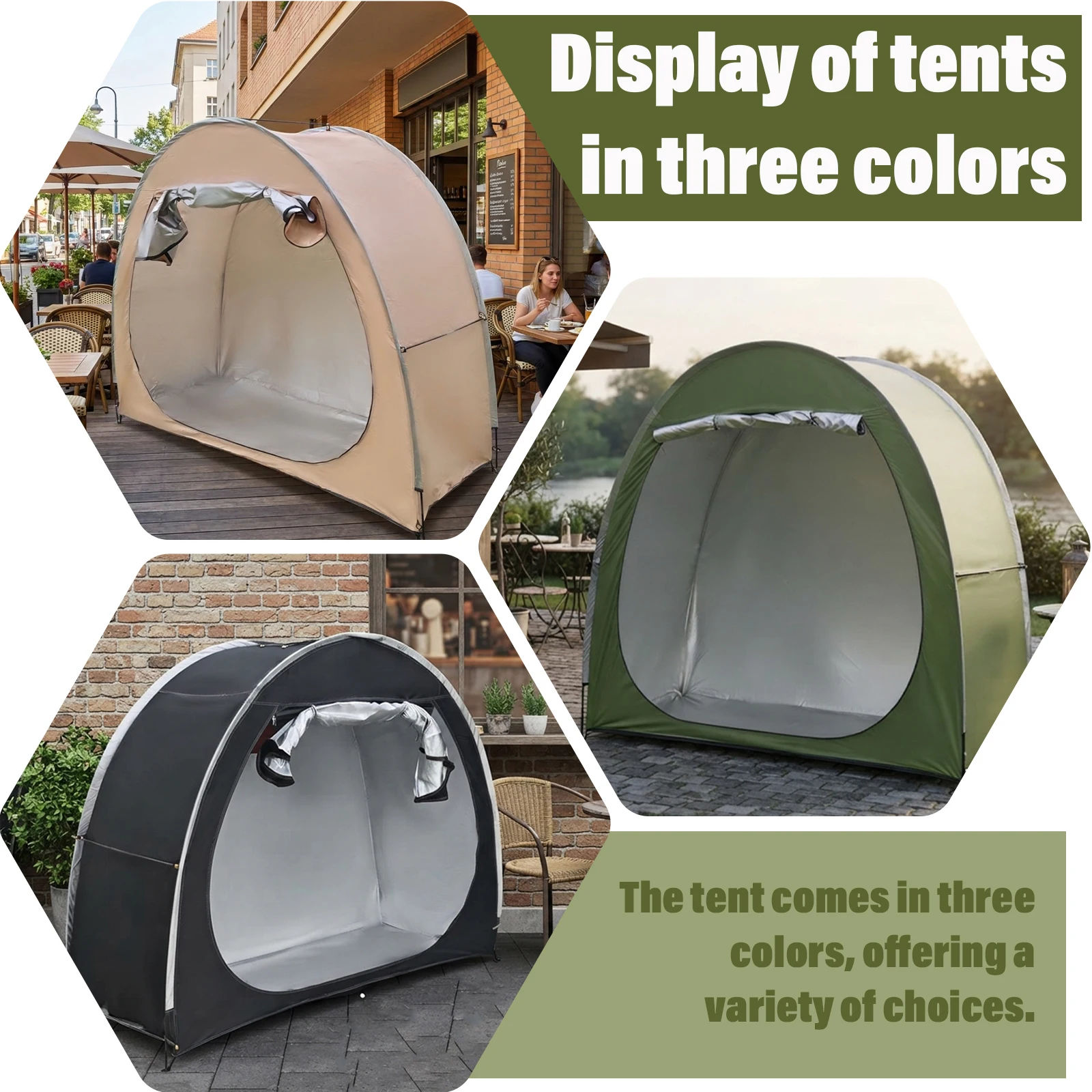 tenda-portatile-rinforzata-in-tessuto-oxford-per-biciclette-riparo-privato-per-viaggi-escursioni-ciclismo-campeggio-e-viaggi-all'aperto