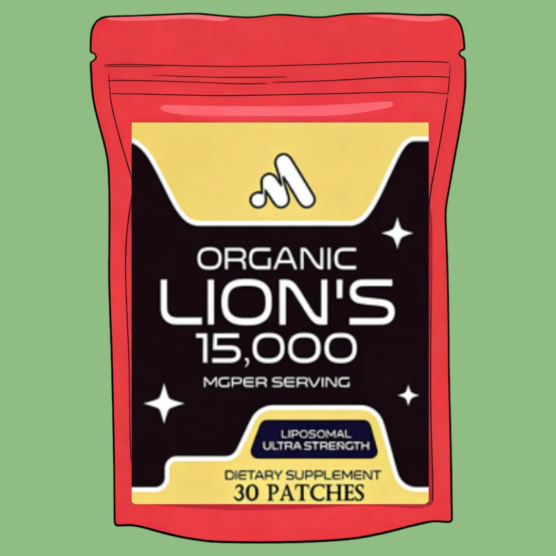Lions Mane Mushroom Transdermal Patches Promotes Mental Clarity, Focus, and Memory 30 Patches