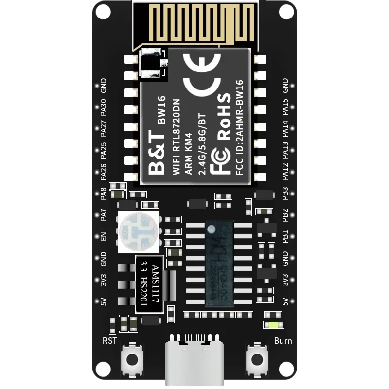 

BW16 KIT BW16 4M Flash RTL8720DN NodeMCU Последовательный порт к беспроводному модулю Wi-Fi