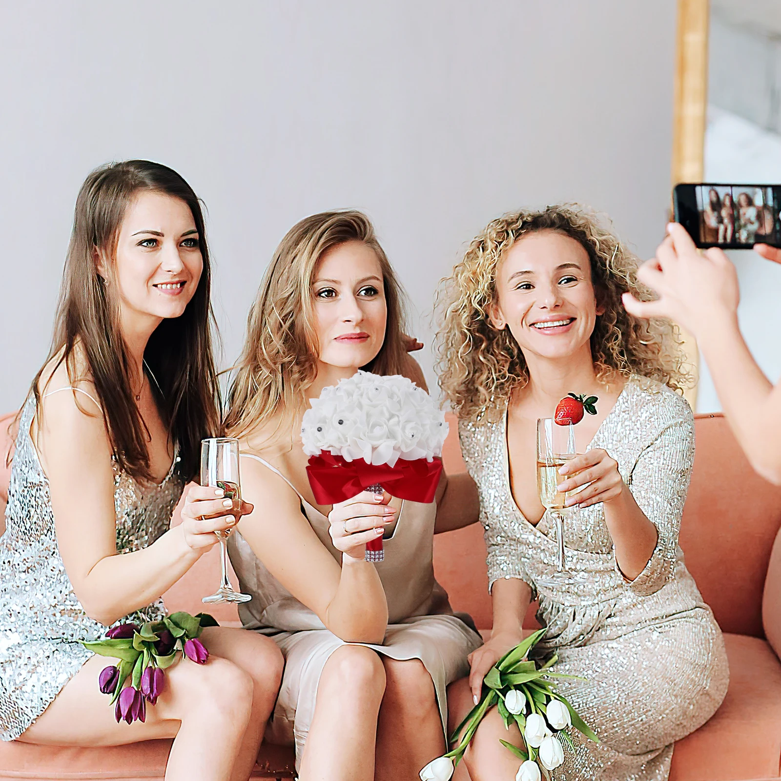 

Luxury Artificial Bridal FlowersDecorationBride Bridesmaid Bouquets For Wedding Wedding Bouquets For Bride Bridal BouquetFlowers