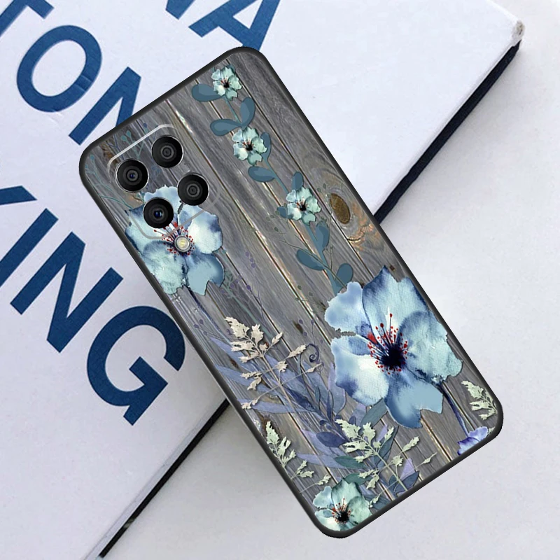 Western Rustic Barn Wood Lace Cover For Samsung Galaxy M31 M51 M21 M30s M20 M13 M23 M33 M53 M12 M32 M52 M54 M34 M14 Case