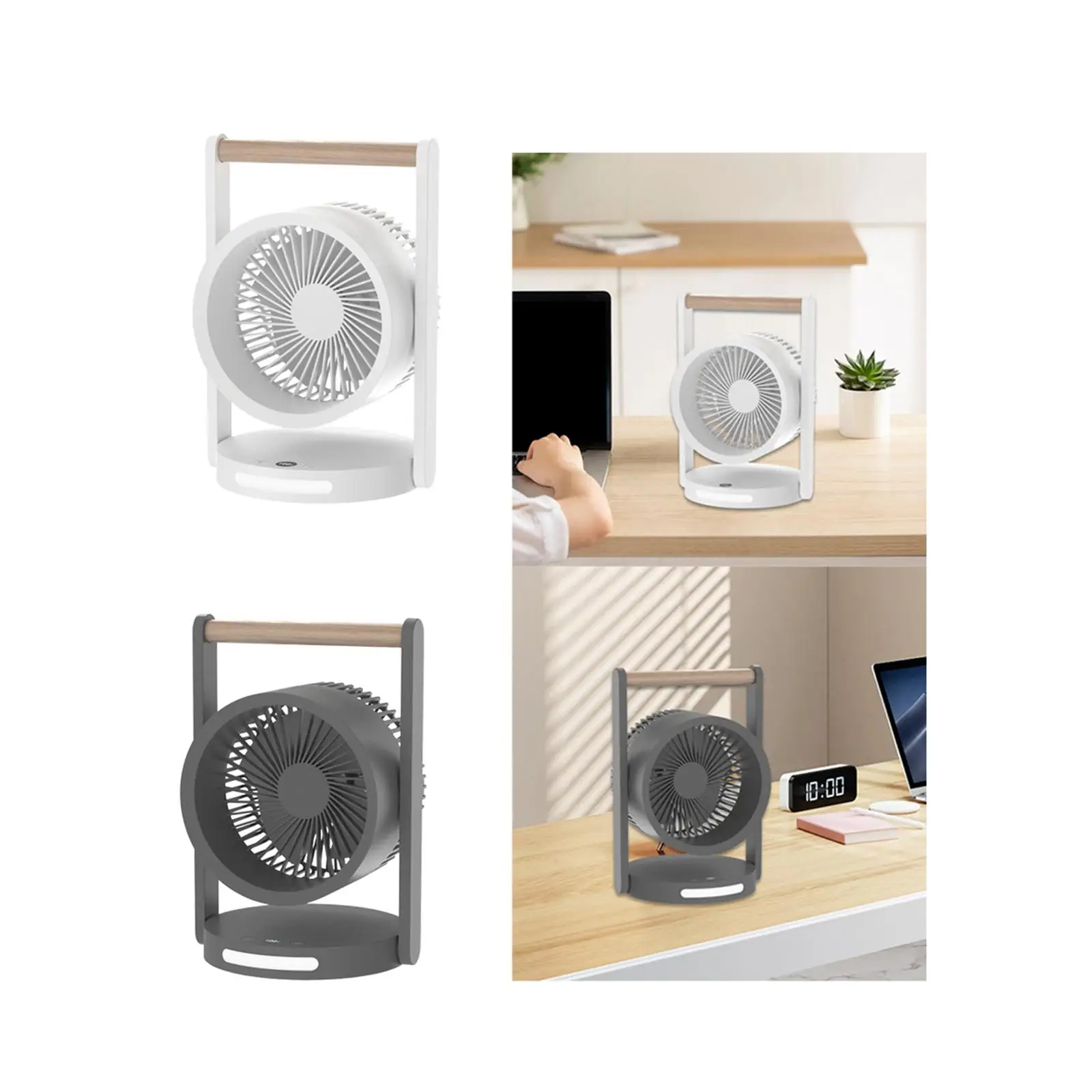 Tragbarer Tisch ventilator Desktop-Lüfter Batterie betrieben für heißen Sommer leicht