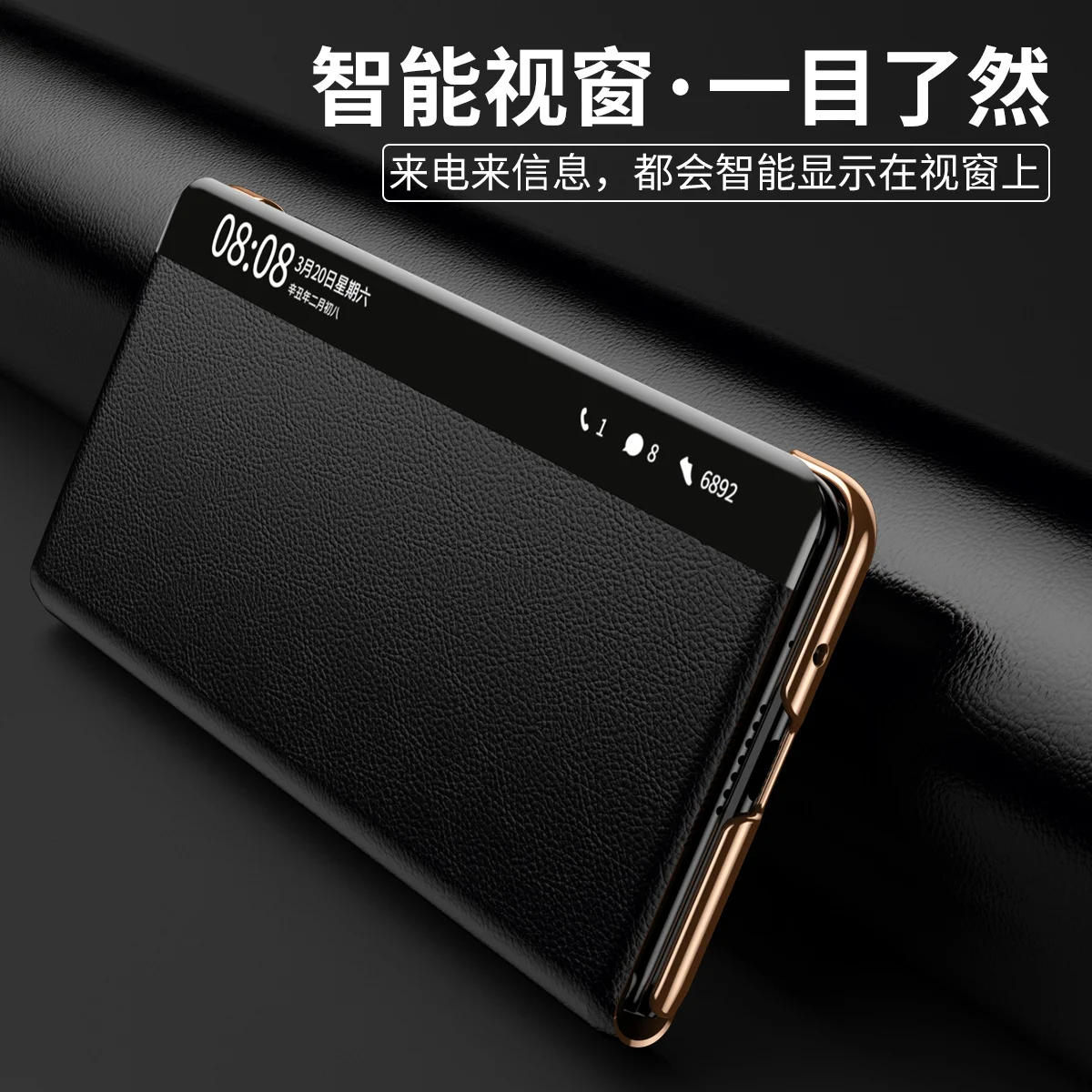 For Huawei Mate X3 X5 Case Luxury Electroplated Golden Matte Plain Leather Bracket with Tempered Film Shockproof Cover Accessory