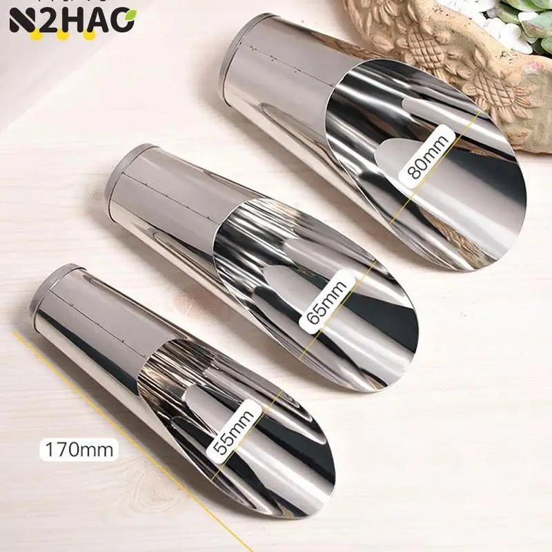 1 PC Stainless Steel Bucket Shovel Cultivation Bucket Succulent DIY Potted Bonsai Plant Helper Dig Soil Household Garden Tools
