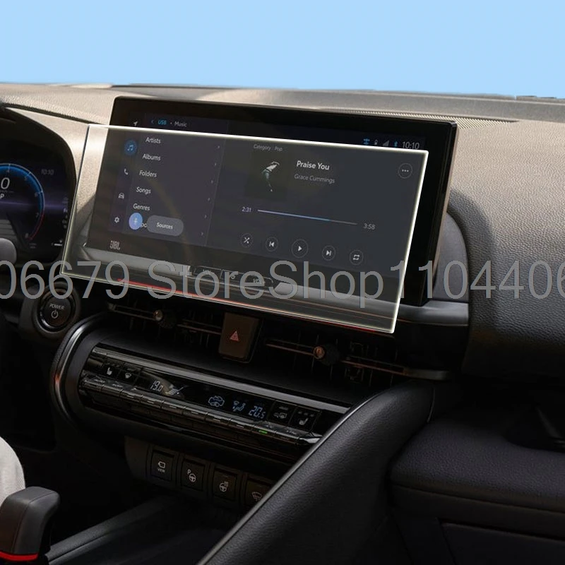 

Для Toyota CHR C-HR 2024, 12,3-дюймовое закаленное стекло, защитная пленка для экрана, навигация, автомобильные аксессуары